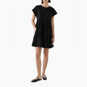 Bird & Knoll Marisol Cotton Poplin Tiered Minidress